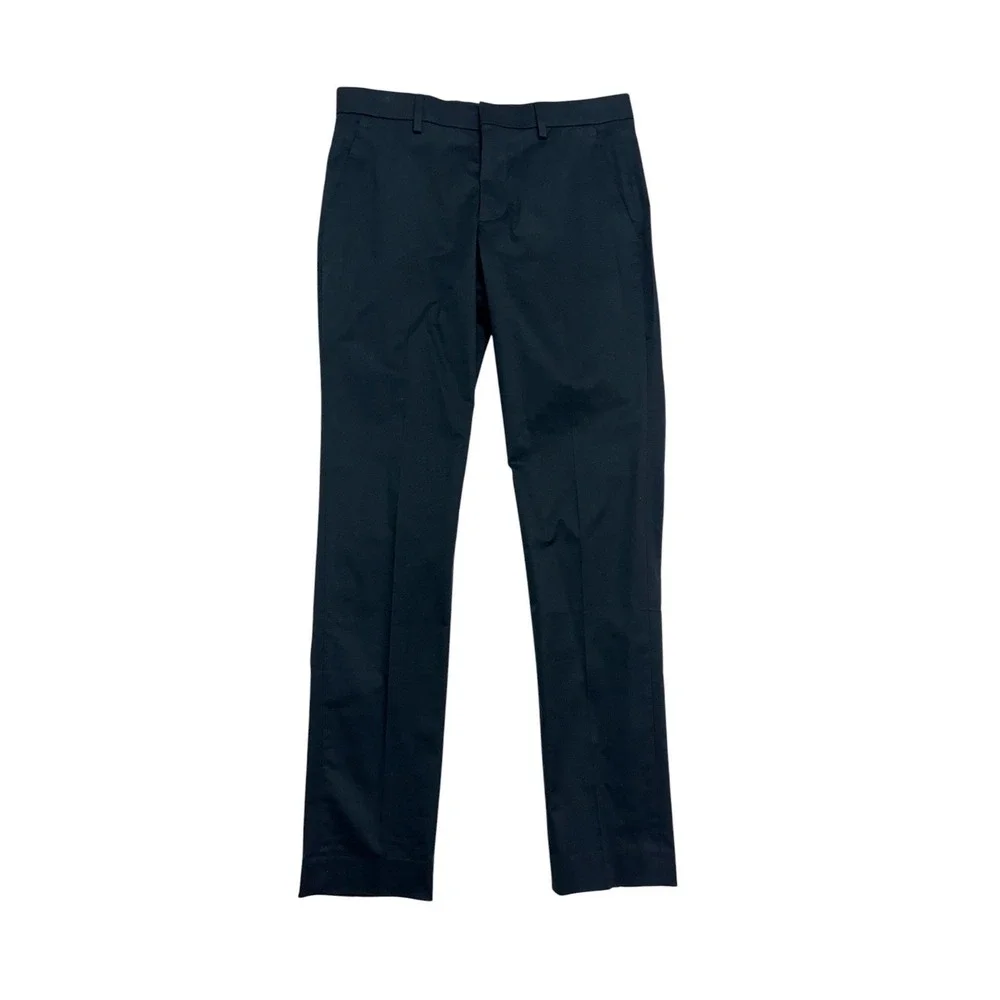 Express 36S 30x30 Navy Blue 2pc Pant Suit Stretch Cotton Unlined Extra Slim Mens